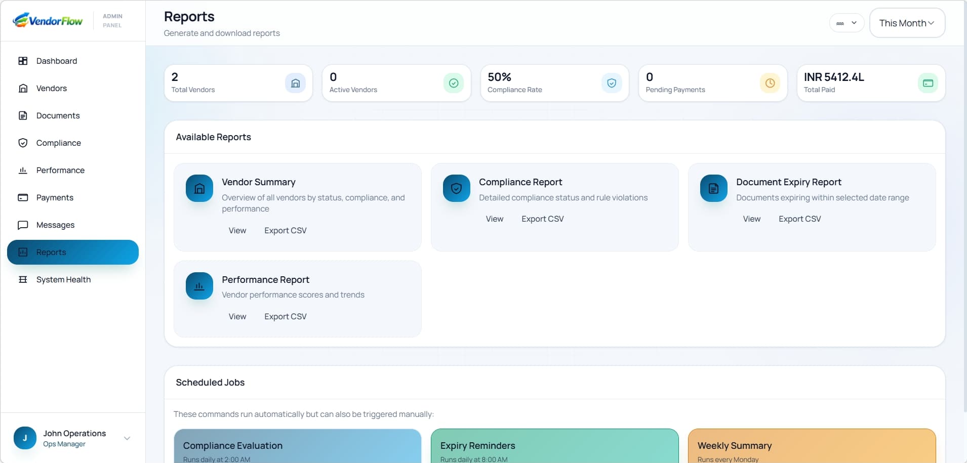 Role-based process and controls